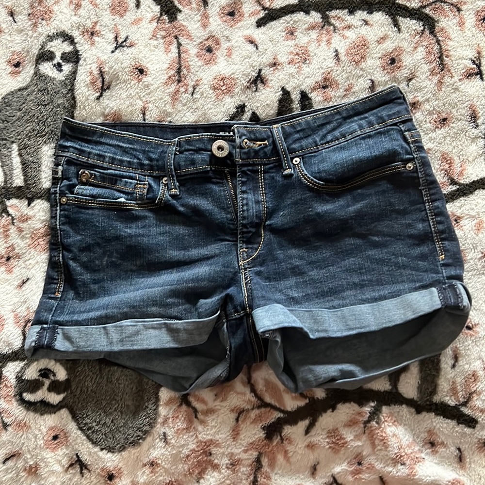 low rise shortie denizen jean shorts